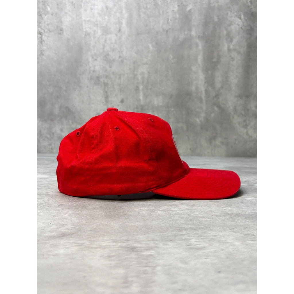 Vintage 90s Detroit Red Wings NHL Western Conference Snapback Hat OSFA