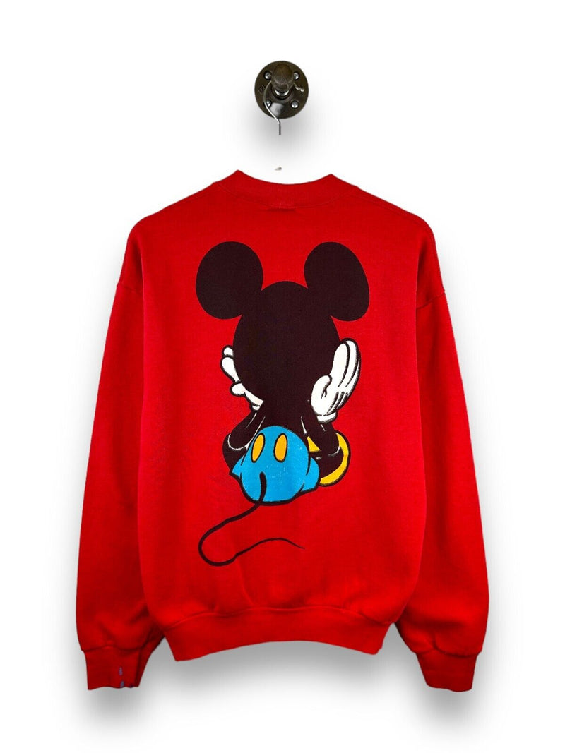 Vintage 90s Mickey Mouse Front & Back Character Graphic Sweatshirt Size Large