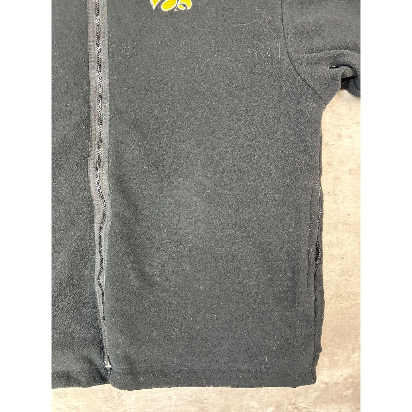 Vintage Iowa Hawkeyes NCAA Embroidered Logo Reversible Jacket Size Large