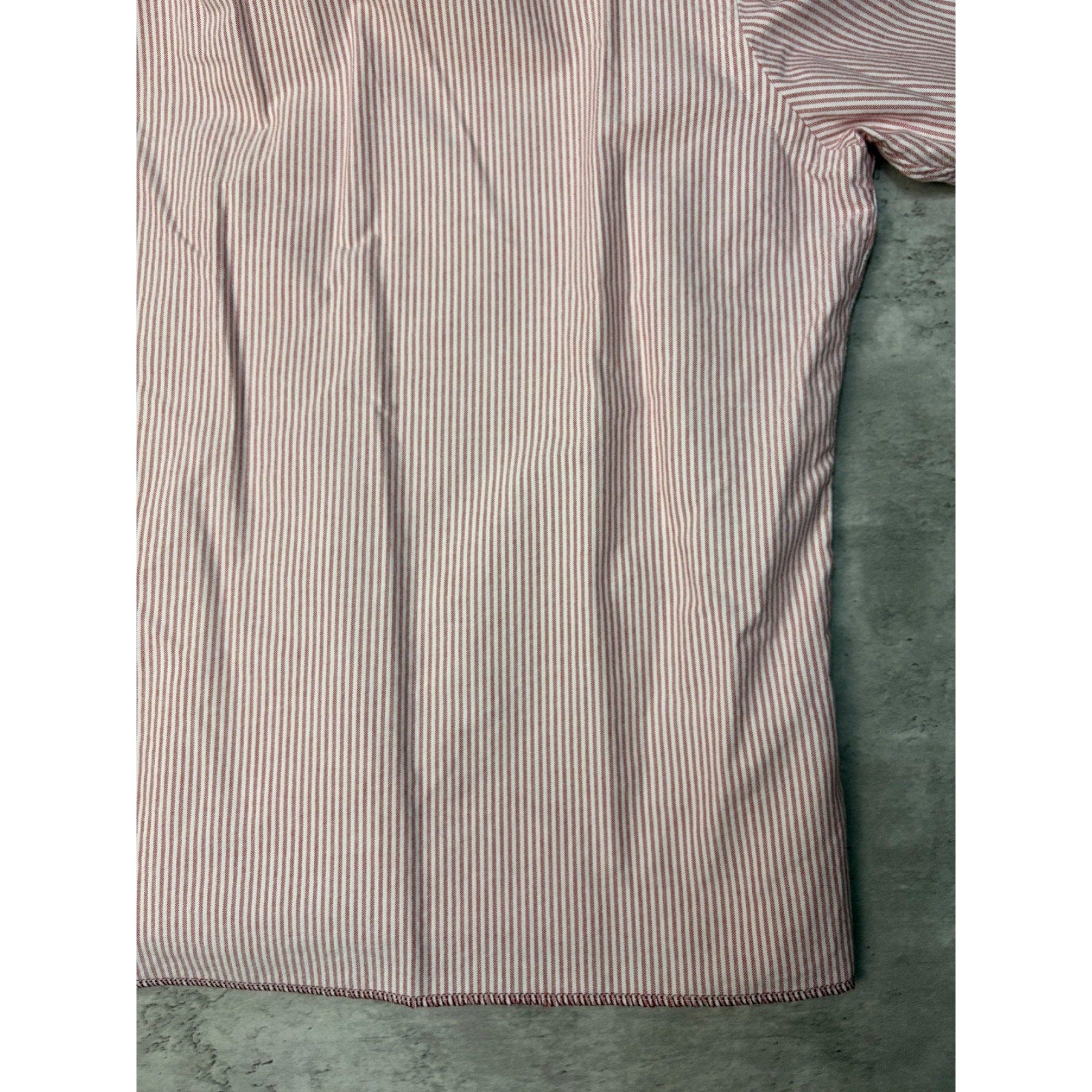 Vintage Polo Ralph Lauren Embroidered Pony Striped Cropped Button Up Shirt Sz XL