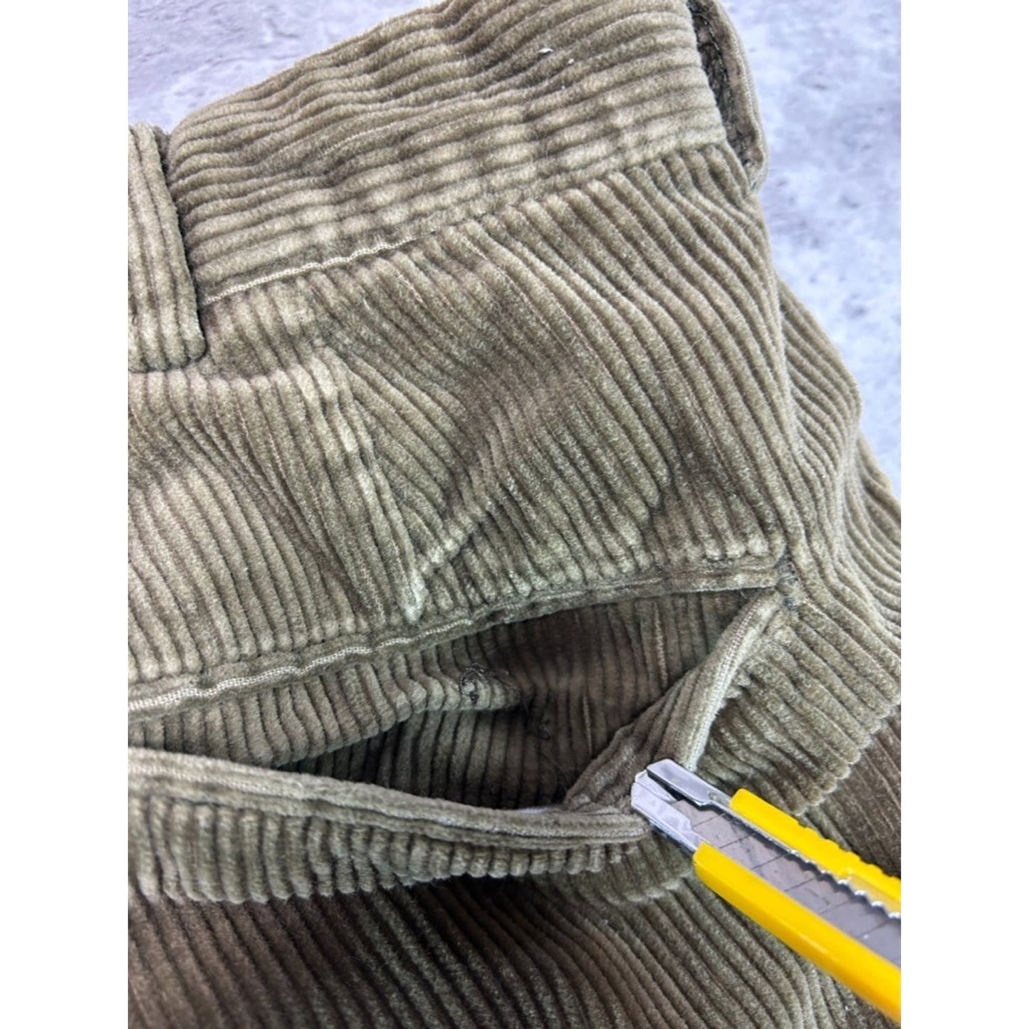 Vintage 90s Polo Ralph Lauren Corduroy Trouser Pants Size 33 Green