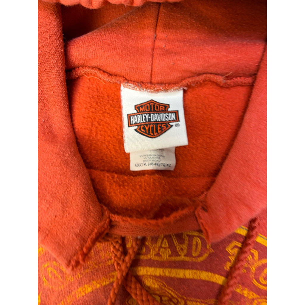 Vintage 2005 Harley Davidson One Bad Toy Looney Tunes Hooded Sweatshirt Size XL