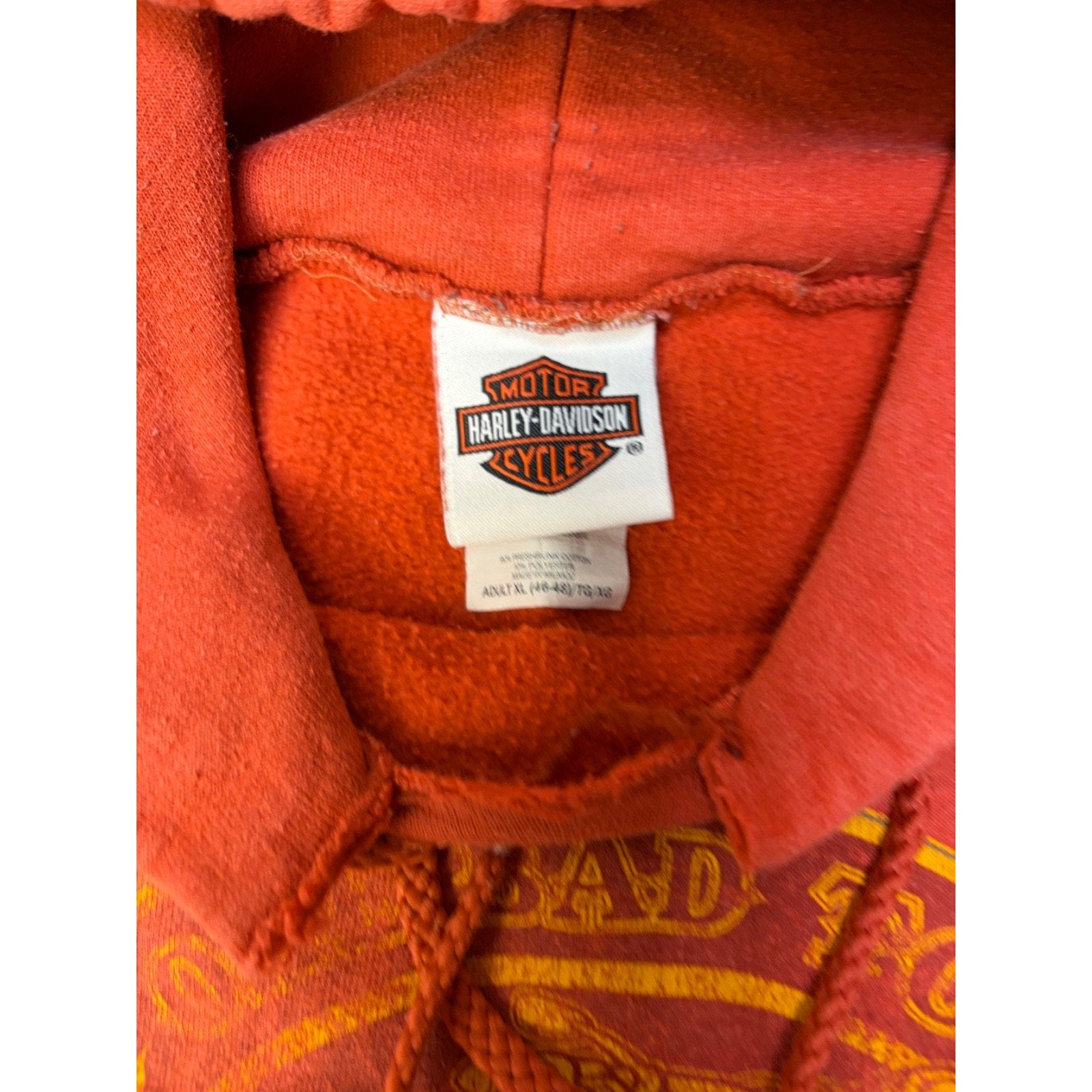 Vintage 2005 Harley Davidson One Bad Toy Looney Tunes Hooded Sweatshirt Size XL