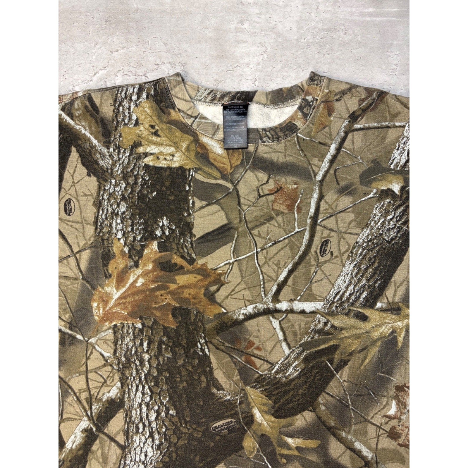Vintage Outfitters Ridge Realtree Hardwoods Hunting Crewneck Sweatshirt Size XL