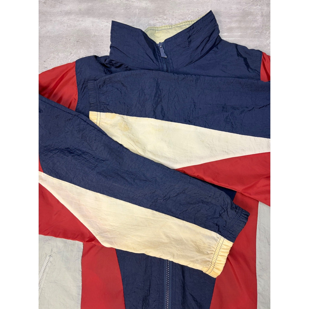 Vintage 90s Reebok Embroidered Logo Nylon Windbreaker Jacket Size Large