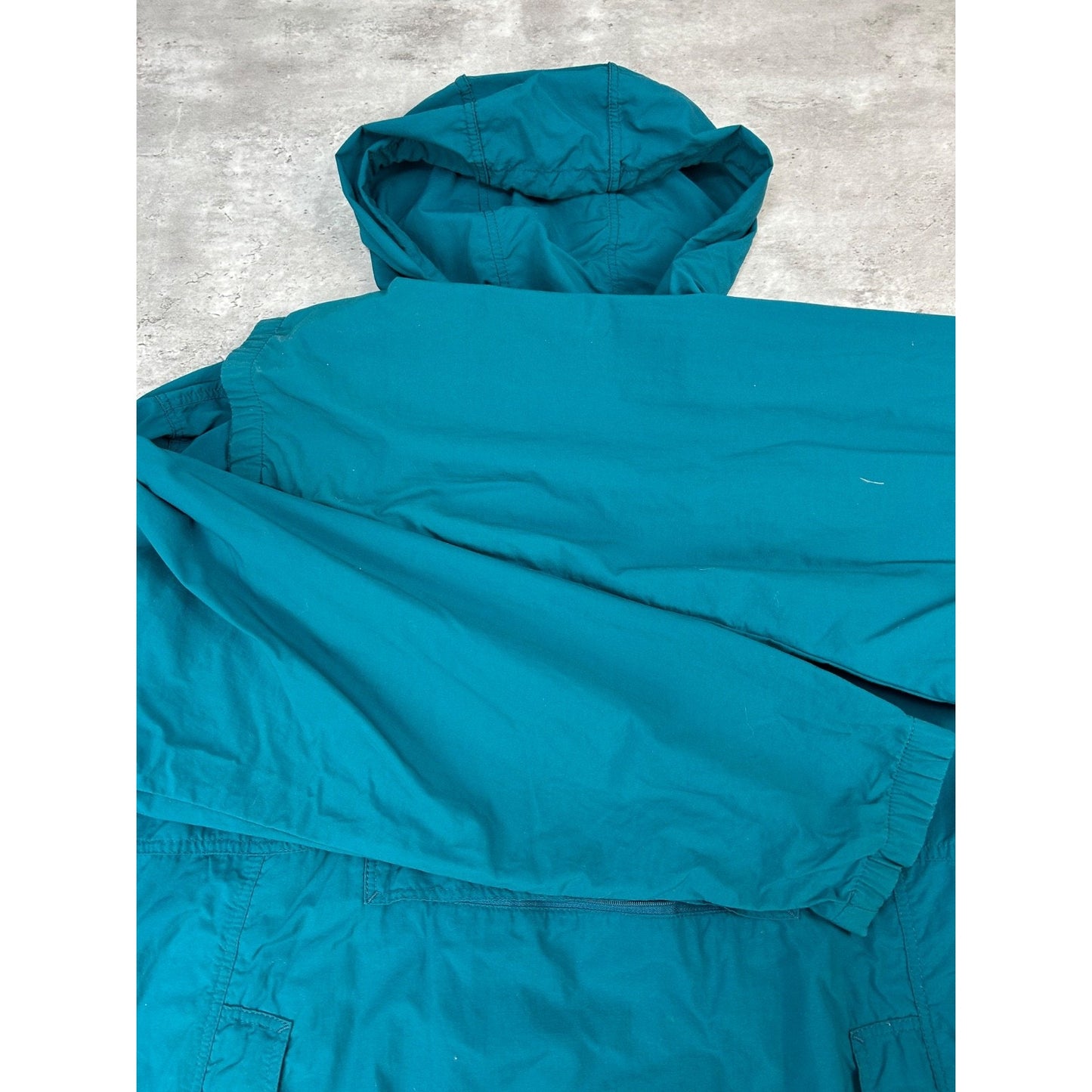 Vintage 90s Patagonia 1/2 Zip Pullover Hooded Anorak Windbreaker Jacket Sz Large