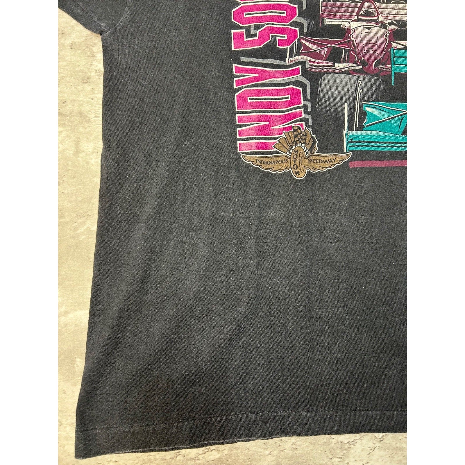 Vintage 90s Indianapolis 500 Nascar Racing Graphic T-Shirt Size 2XL
