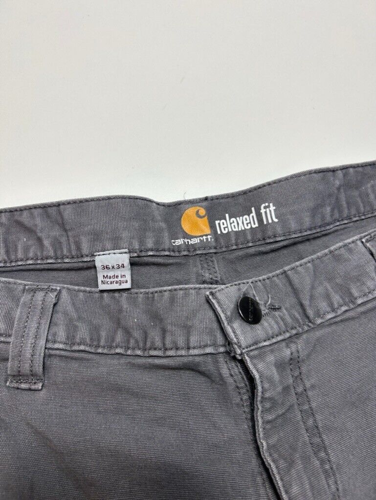 Carhartt Relaxed Fit Canvas Workwear 5 Pocket Pants 41W Gray