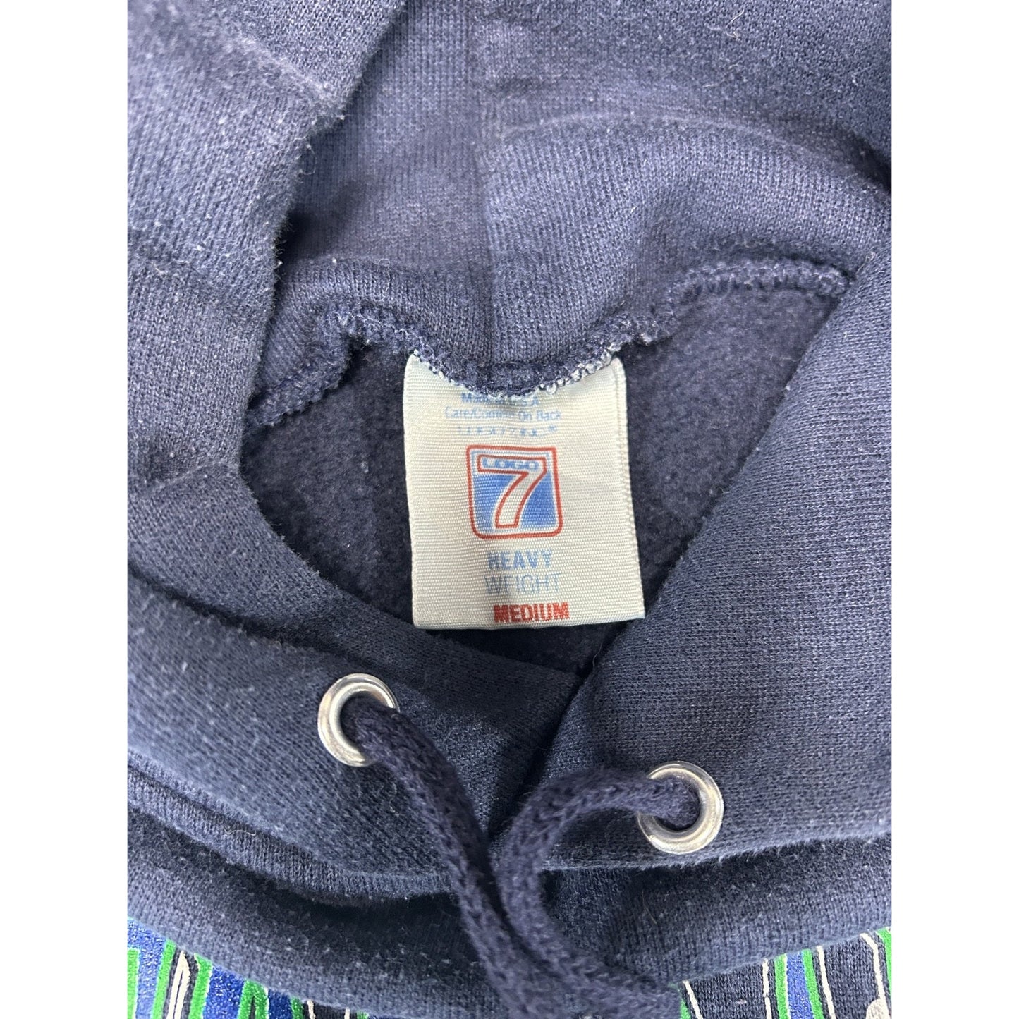 Vintage 90s Notre Dame Fighting Irish NCAA Graphic Hooded Sweatshirt Size Medium