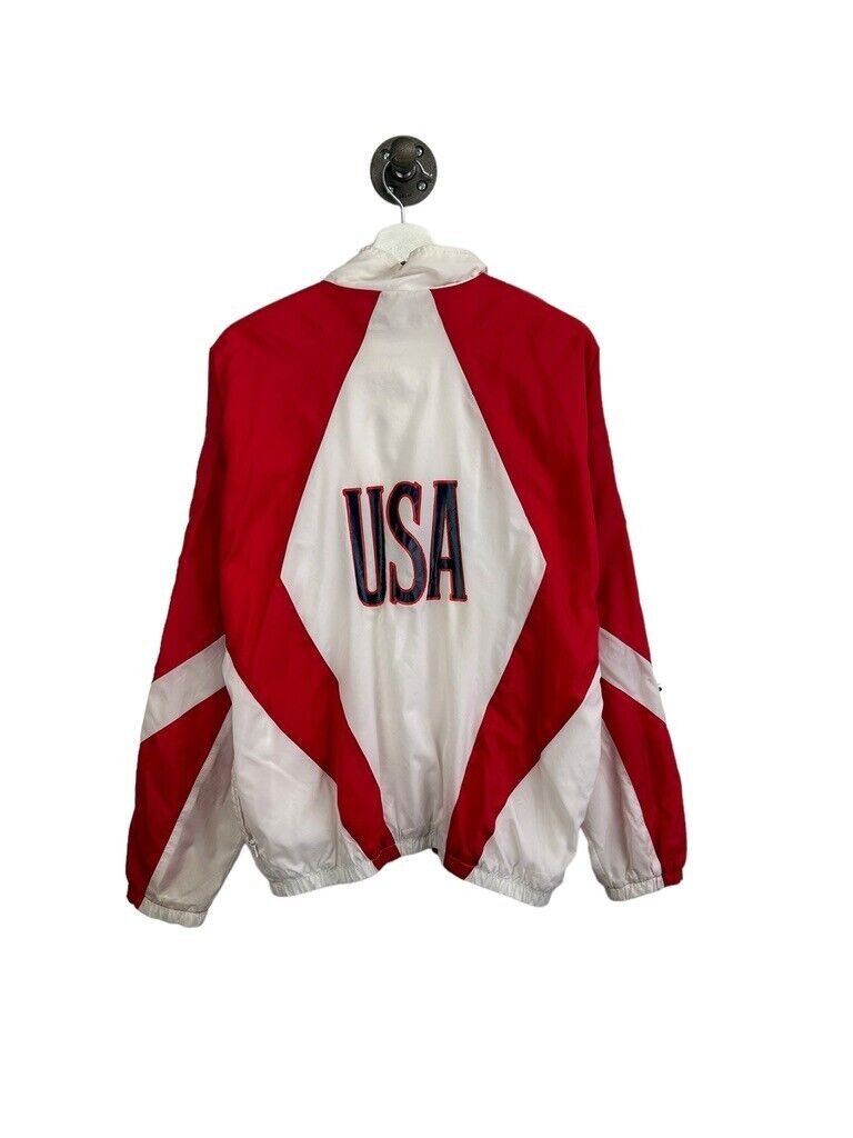 Vintage Nike Mini Swoosh USA Track & Field Masters Full Zip Jacket Size Large