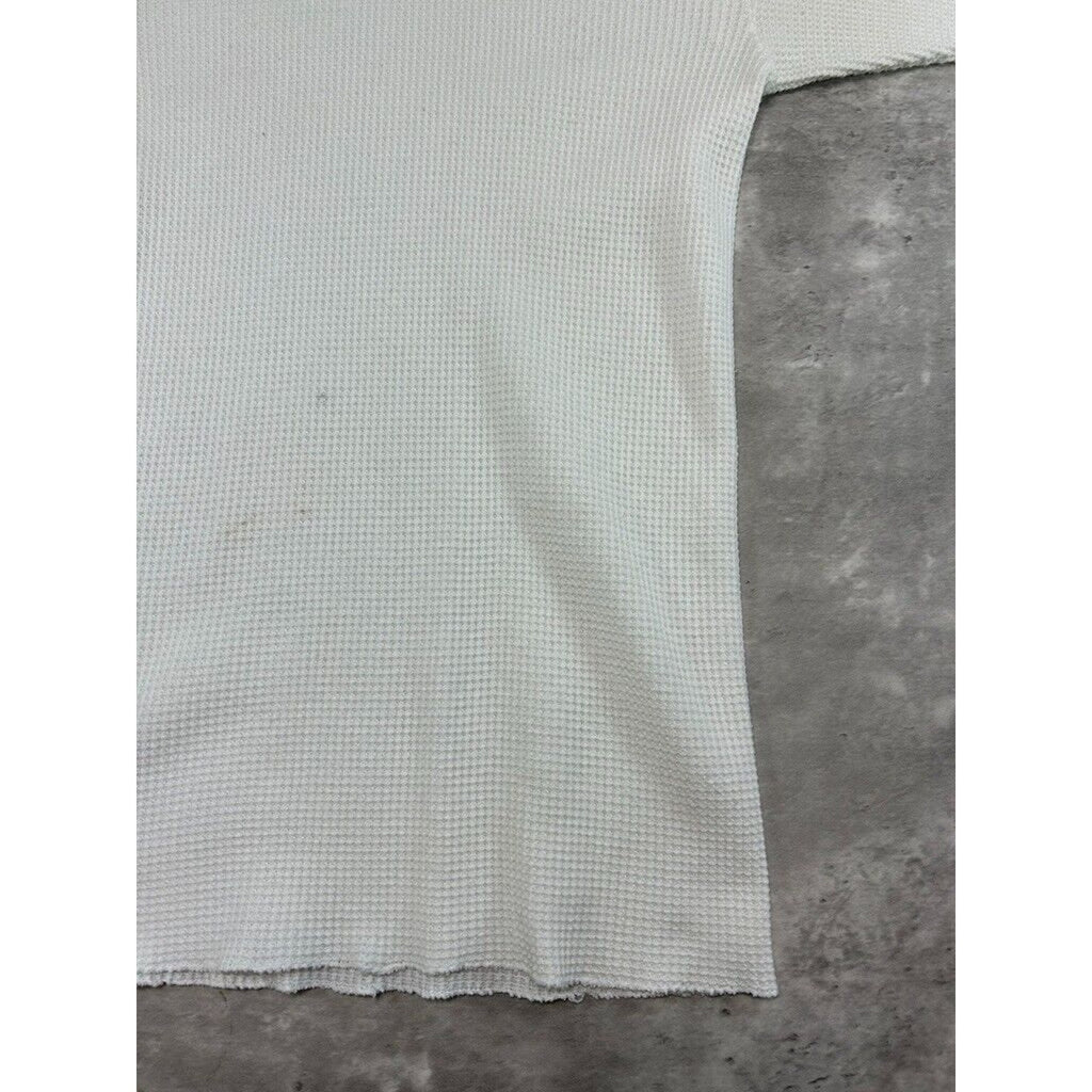 Vintage 1980s Handex Blank Thermal Print Long Sleeve T-Shirt Size Medium
