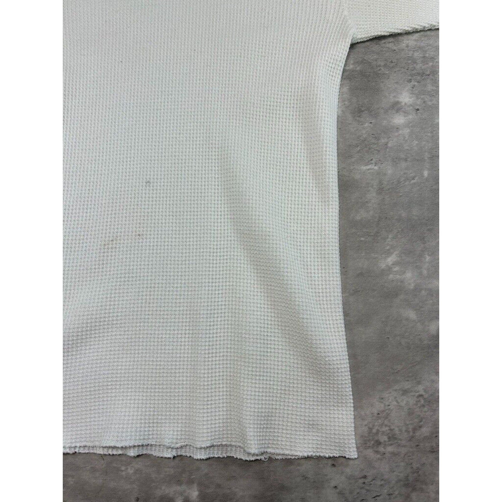 Vintage 1980s Handex Blank Thermal Print Long Sleeve T-Shirt Size Medium