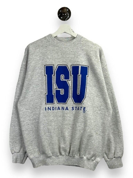 Vintage 90s Indiana State University NCAA Collegiate Sweatshirt Size Large