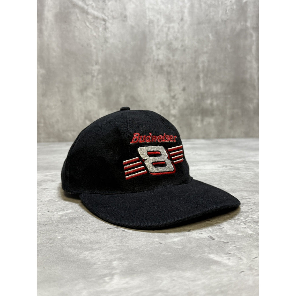 Vintage Dale Earnhardt #8 Budweiser Racing Embroidered Nascar Strapback Hat OSFA