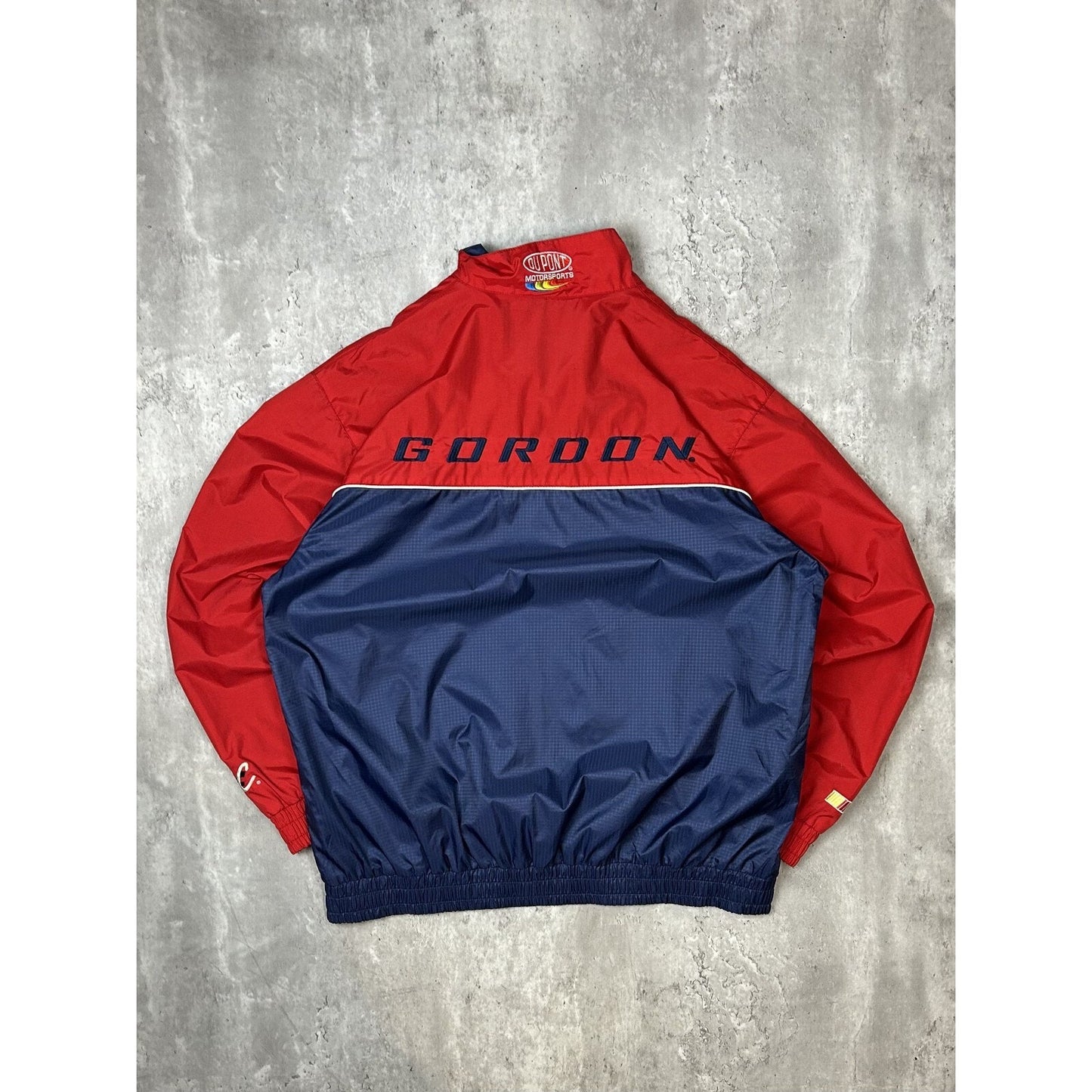 Vintage Jeff Gordon #24 Nascar Embroidered Full Zip Windbreaker Jacket Sz Medium