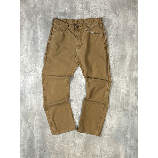 Vintage Dickies Canvas Workwear Five Pocket Pants Size 32 Beige