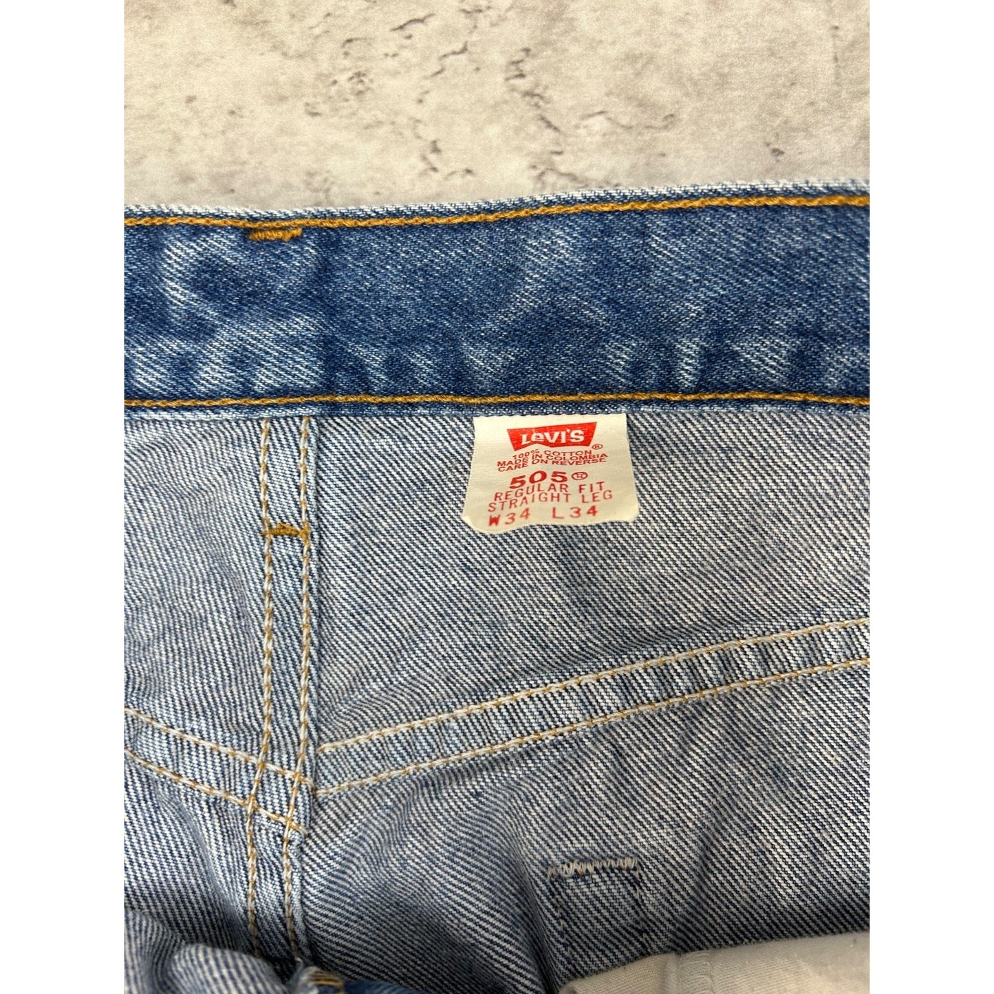 Vintage 90s Levis 550 Red Tab Straight Fit Dark Wash Denim Pants Size 33