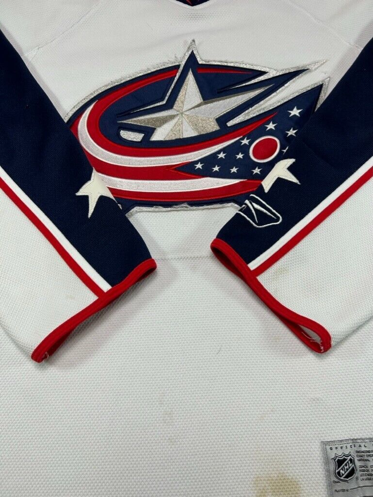 Columbus Blue Jackets NHL Stitched Reebok Hockey Jersey Size Small White