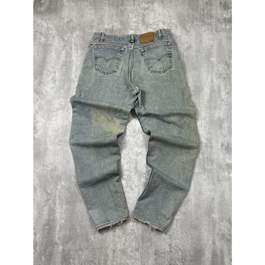 Vintage 90s Levis 560 Red Tab Light Wash Denim Pants Size 35