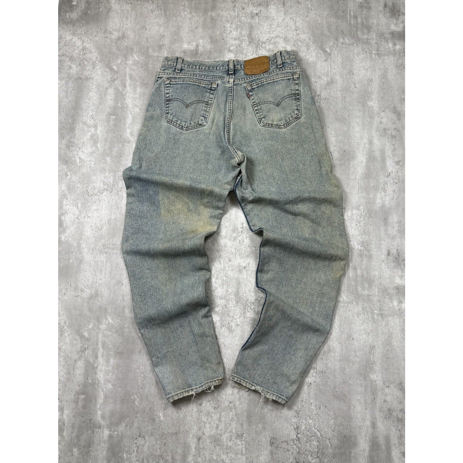 Vintage 90s Levis 560 Red Tab Light Wash Denim Pants Size 35