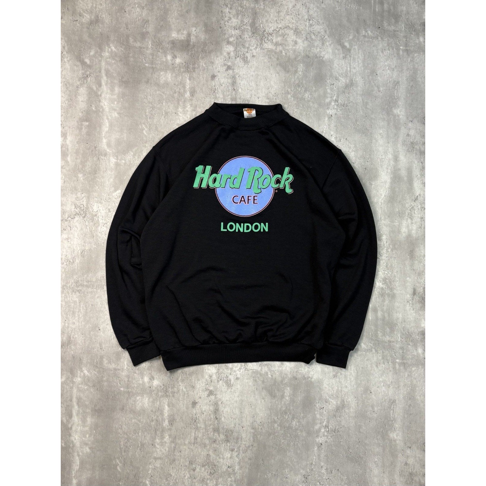 Vintage 90s Hard Rock Cafe London Destination Graphic Sweatshirt Size Large