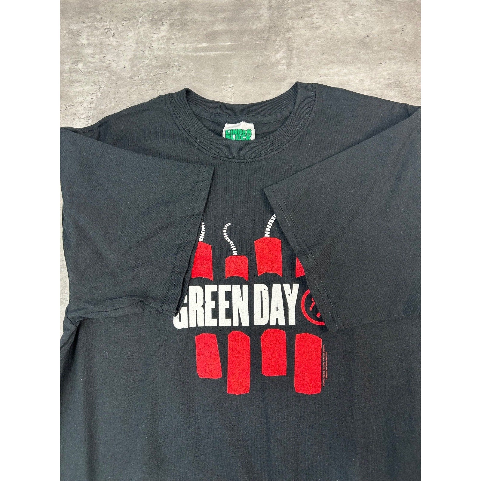 Vintage 2005 Green Day American Idiot Rock Music Band T-Shirt Size Medium