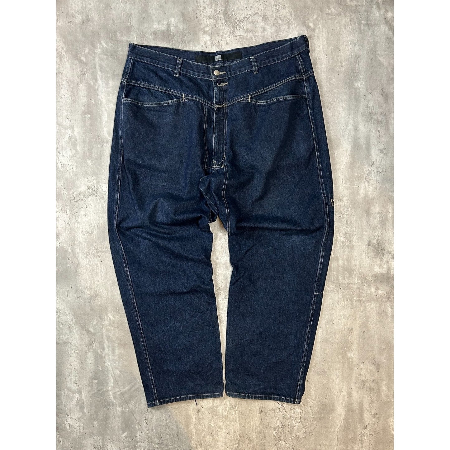 Vintage Marithe Francois Girbaud MF+G Dark Wash Denim Pants Size 42
