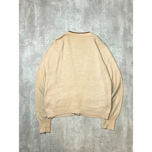 Vintage 1990s/1980s Earth Tones Button Down Knit Cardigan Sweater Size large