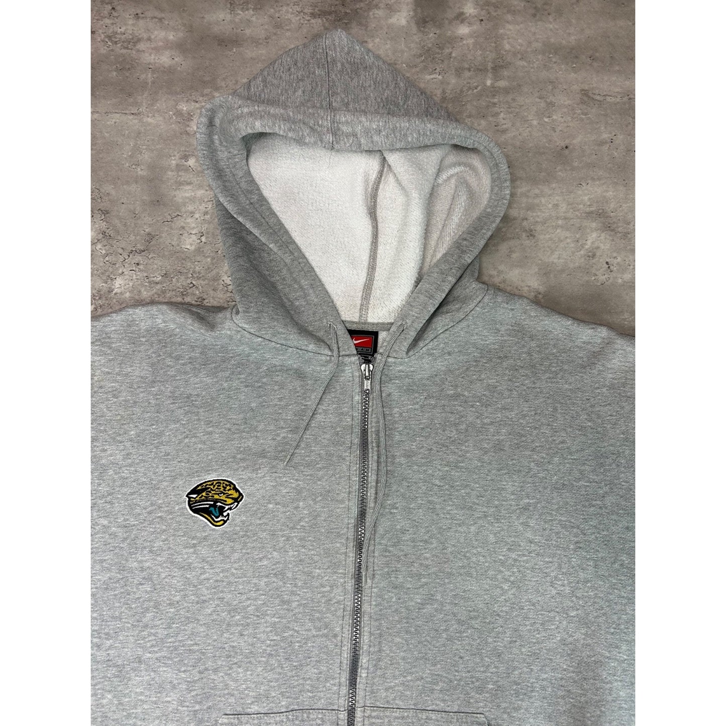 Vintage Jacksonville Jaguars NFL Full Zip Hooded Nike Sweatshirt Size Large