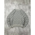 Vintage 90s Savile Row Abstract Pattern Textured Knit Sweater Size Large