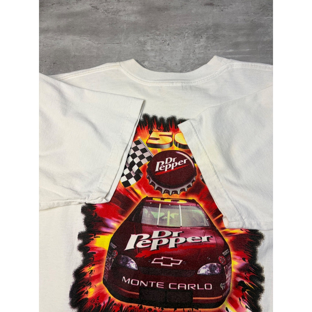 Vintage Dr Pepper Thirst To Win Nascar Graphic T-Shirt Size XL