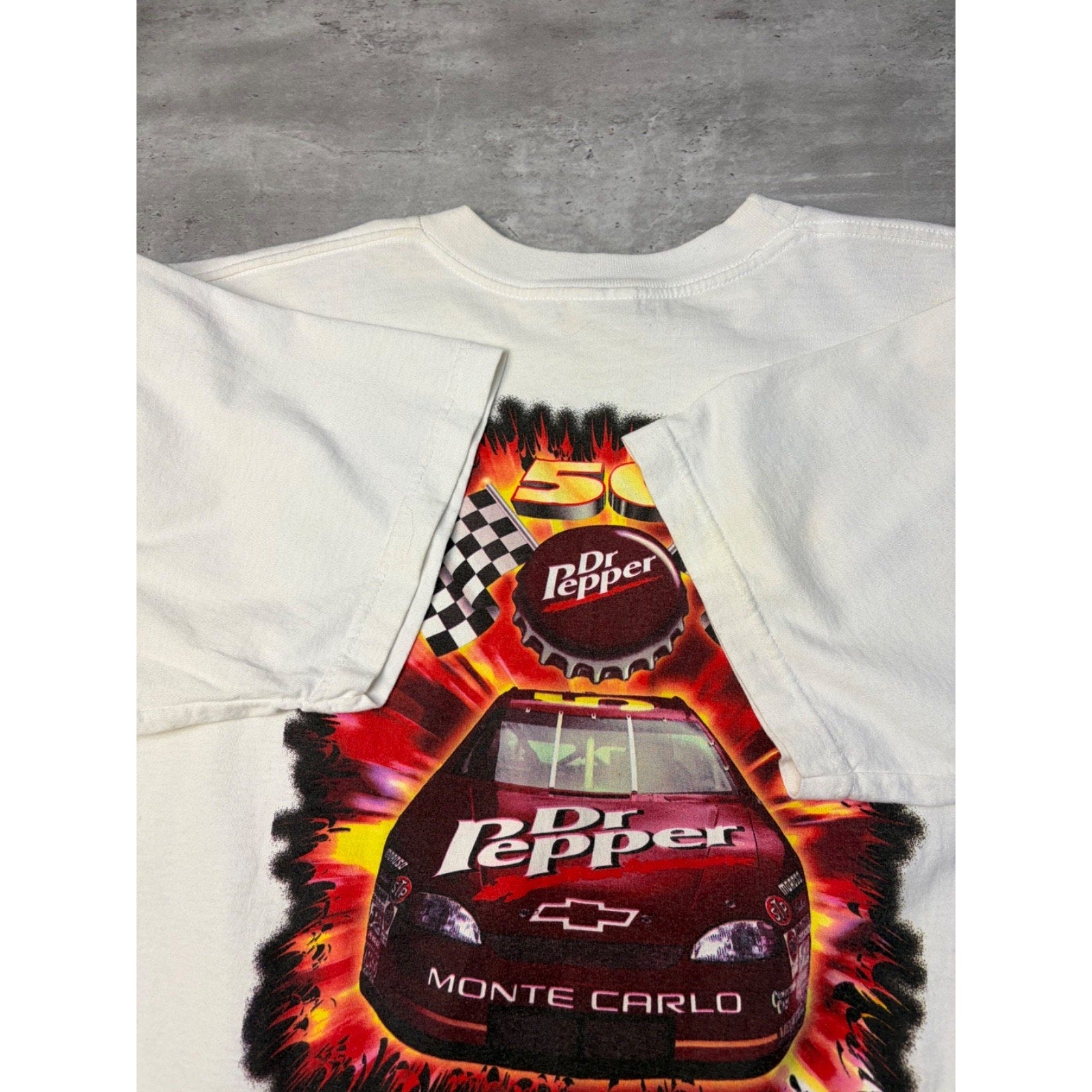 Vintage Dr Pepper Thirst To Win Nascar Graphic T-Shirt Size XL