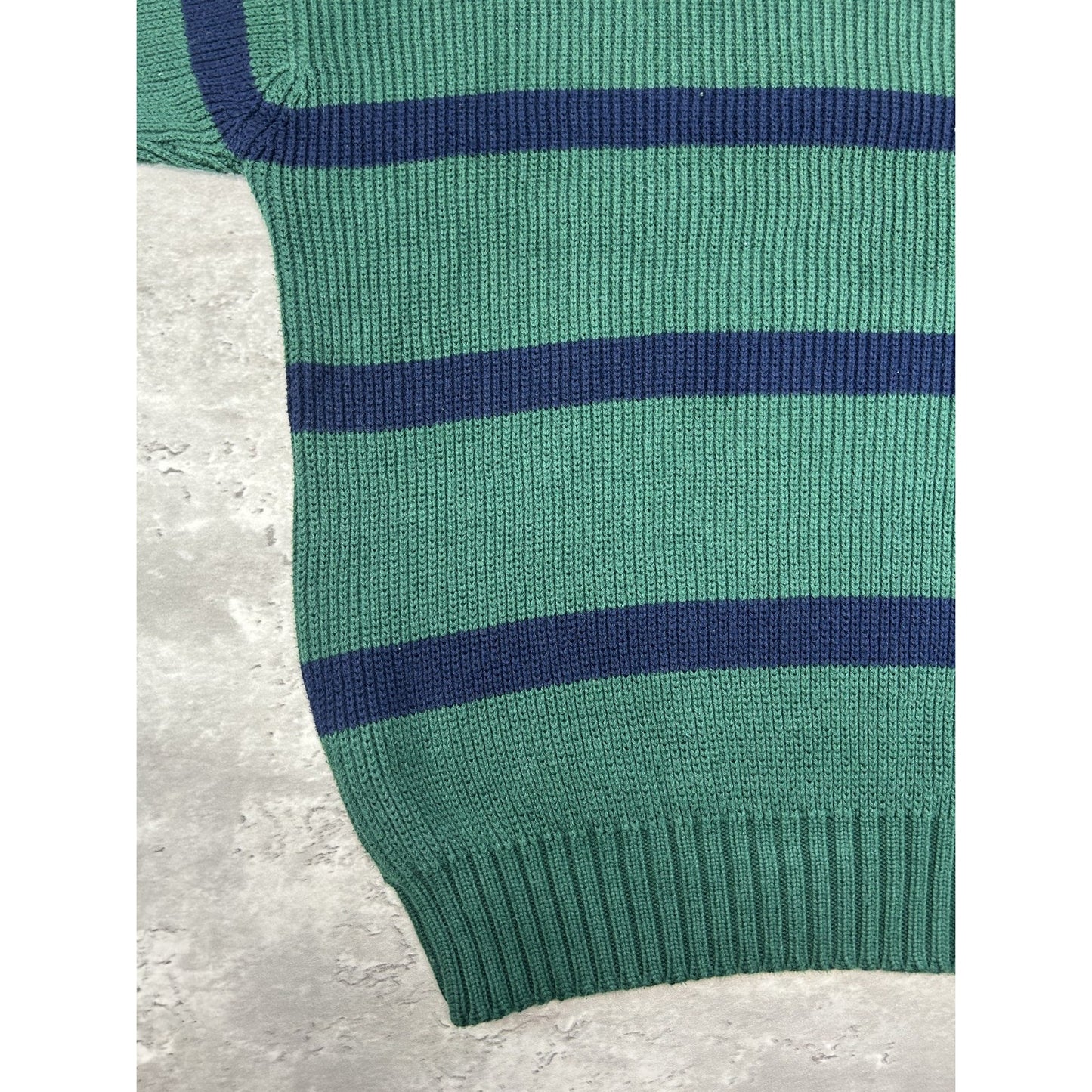 Vintage 90s Eddie Bauer Striped Pullover Ribbed Knit Sweater Size Large