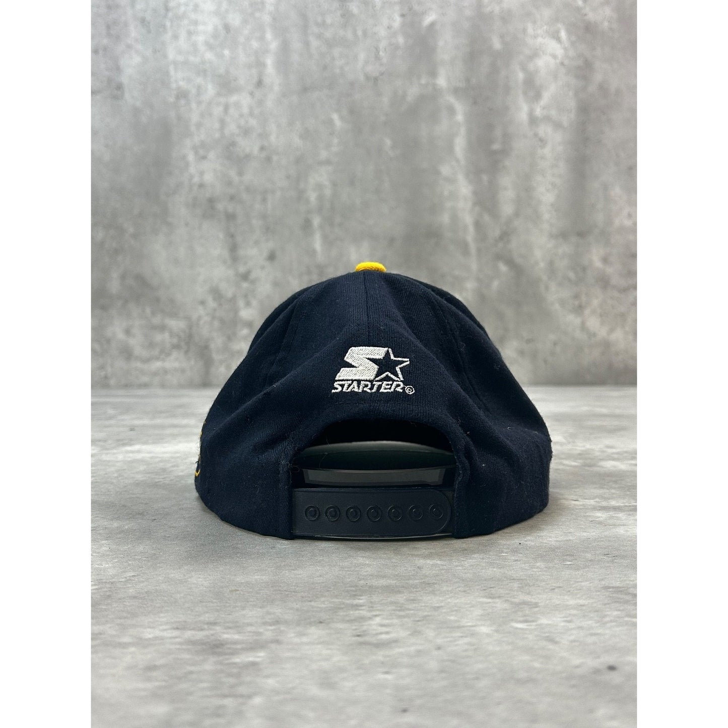 Vintage 90s Michigan Wolverines NCAA Starter Tailsweep Snapback Hat OSFA