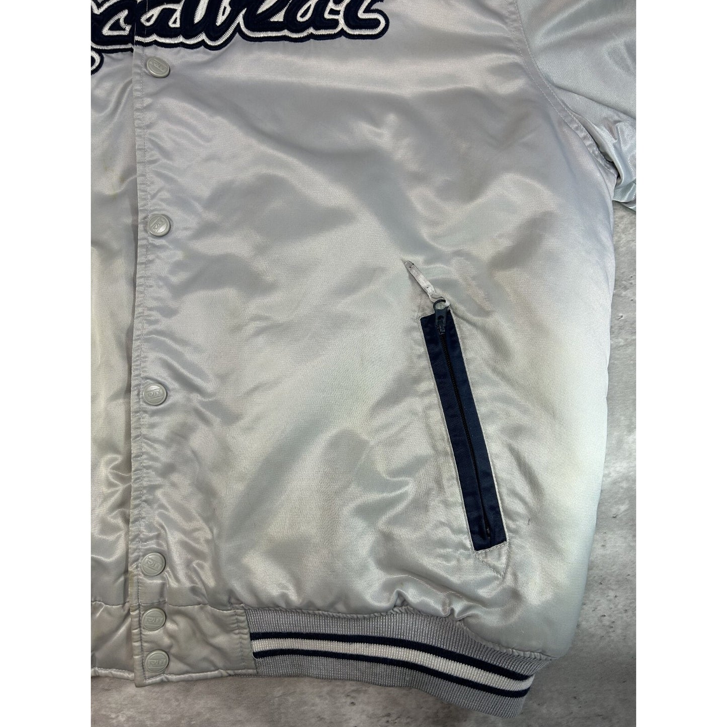 Vintage Y2K Rocawear Embroidered Spellout Nylon Bomber Jacket Size XL