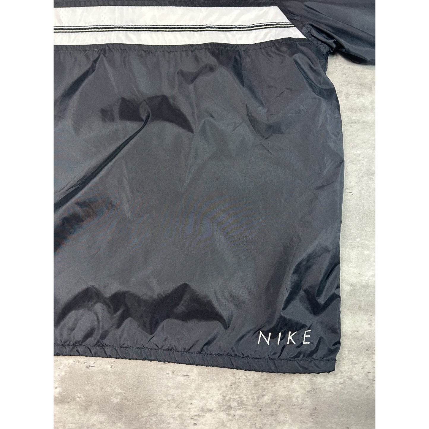 Vintage 2000s Nike Embroidered Swoosh Nylon 1/2 Zip Windbreaker Jacket Sz Large