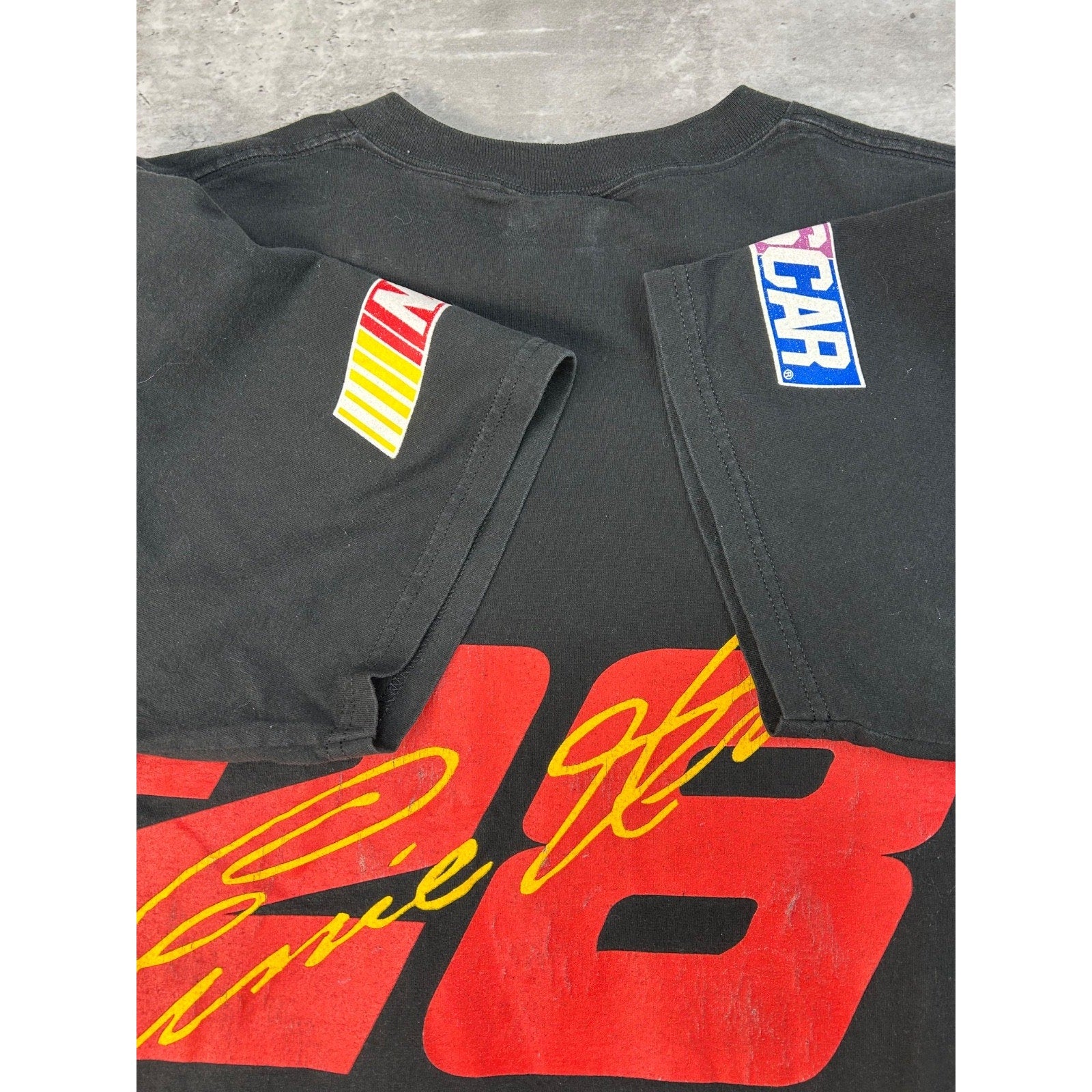 Vintage 90s Ernie Irvan #28 Nascar Racing All Over Print T-Shirt Size XL