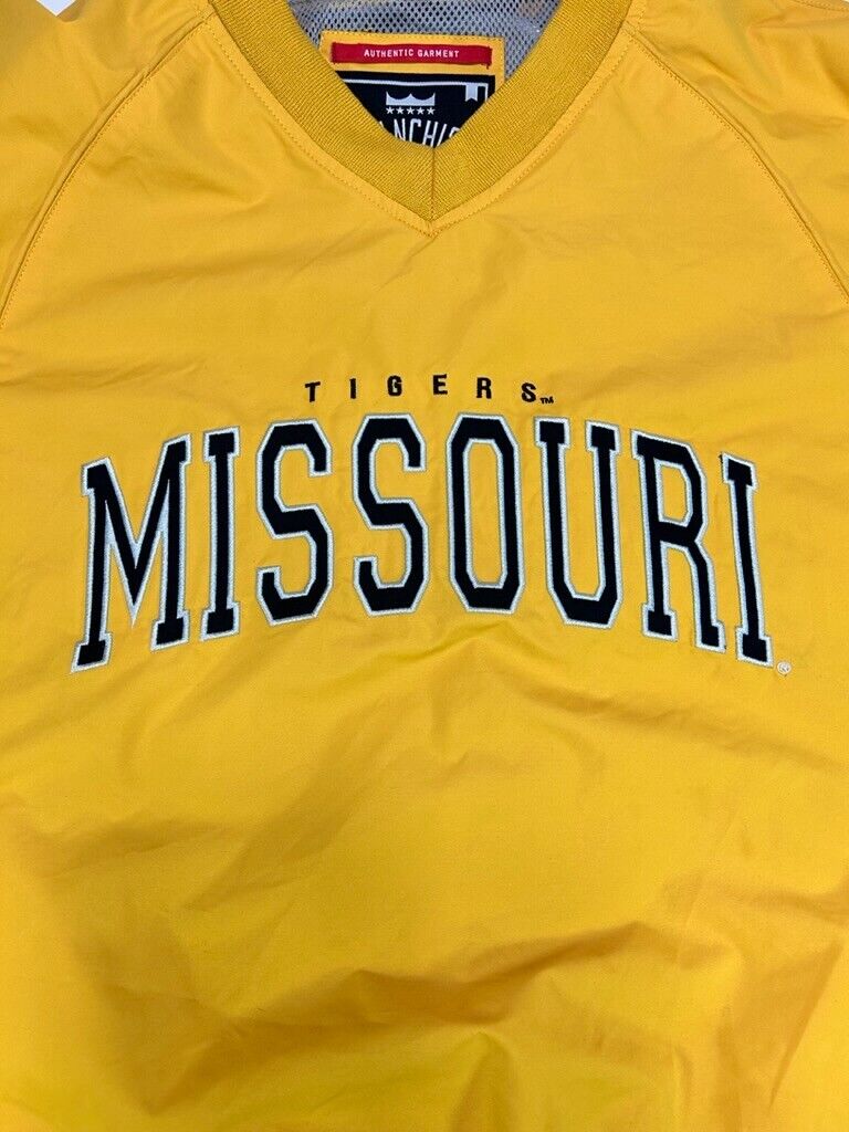 Missouri Tigers NCAA Embroidered Spellout Pullover Windbreaker Jacket Size XL