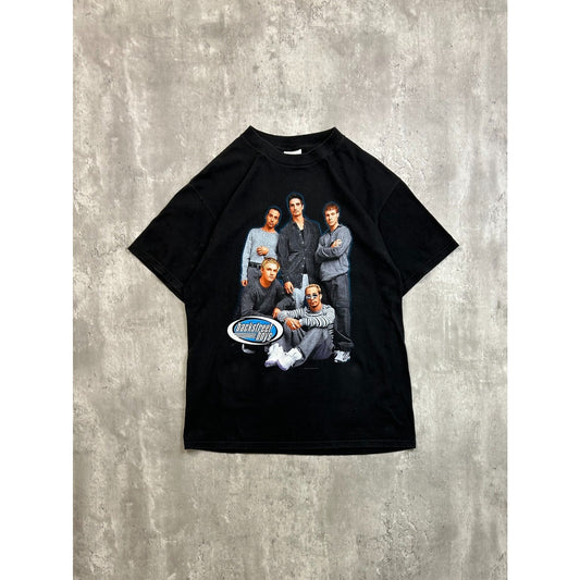 Vintage 1999 Backstreet Boys Pop Music Boy Band Graphic T-Shirt Size Large