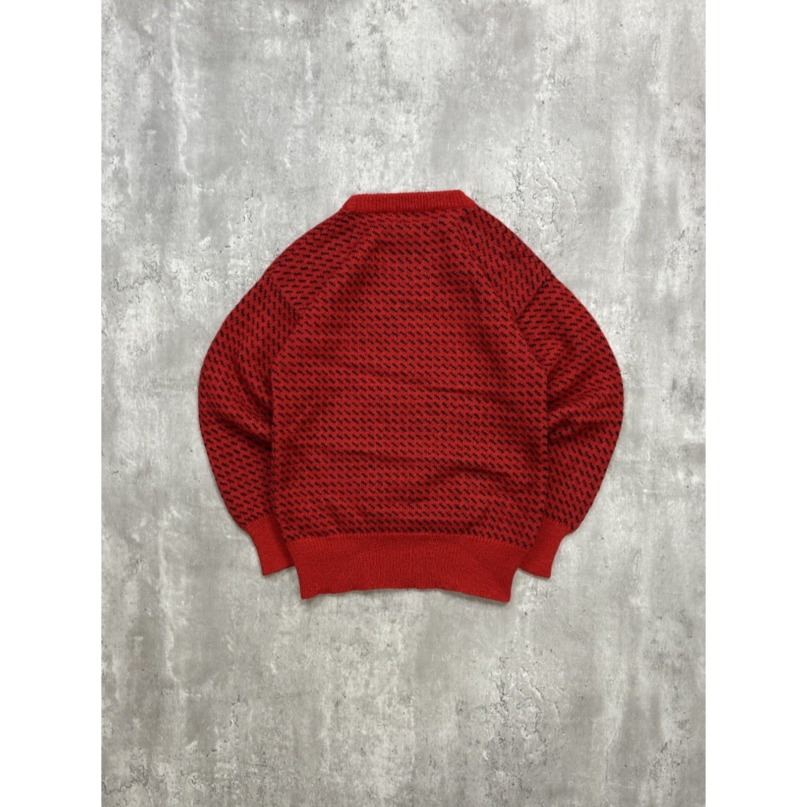 Vintage 90s Woolrich Checkered Print Pullover Ribbed Sweater Size Medium