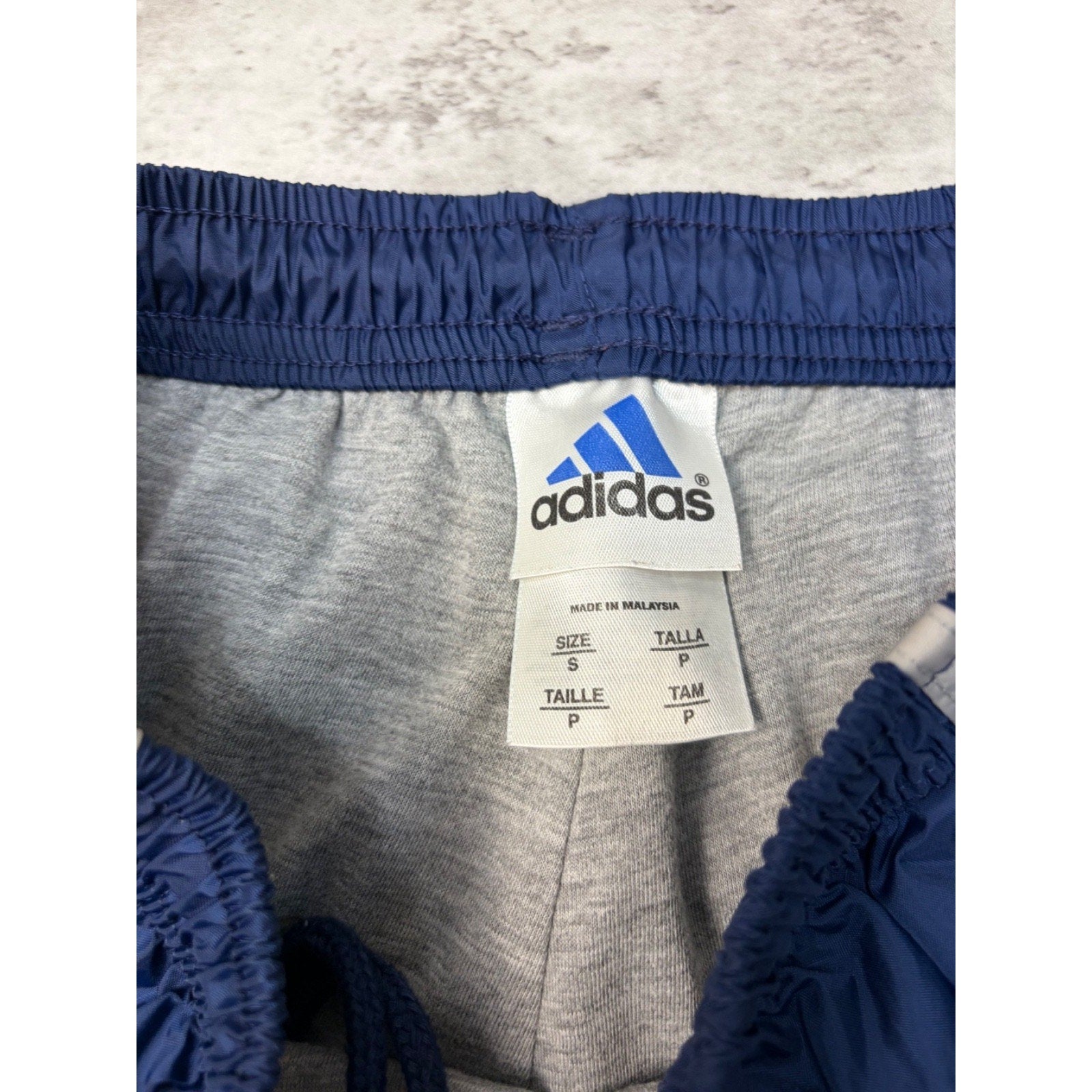 Vintage Adidas Embroidered Logo Three Stripe Nylon Track Pants Size Small