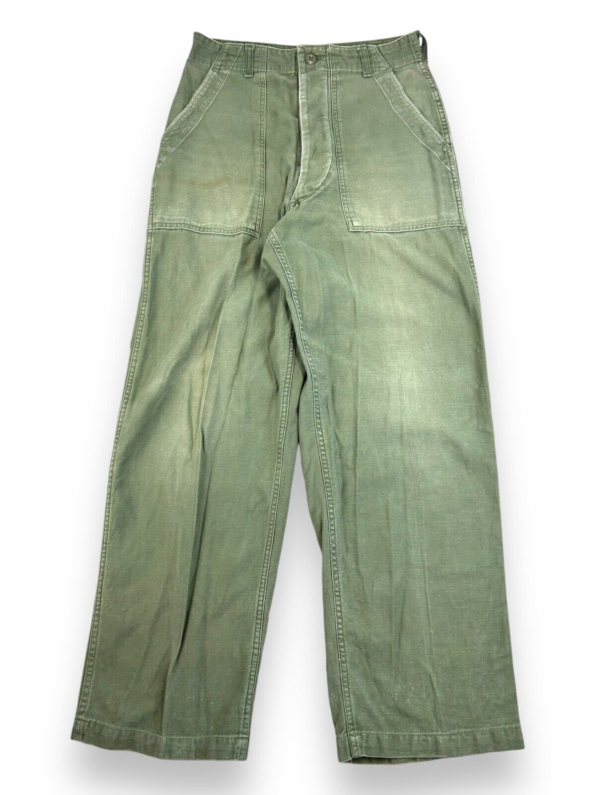 Vintage 70s/80s US Military Issue OG-107 Army Pants Size 28 Green