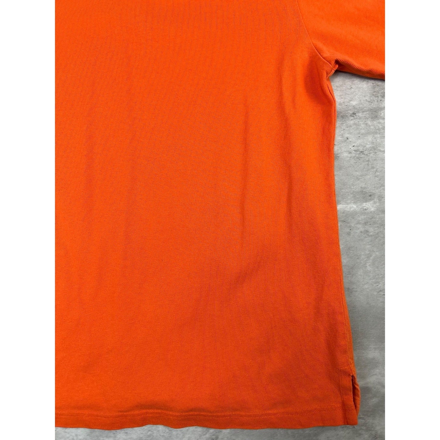 Vintage Polo Sport Spellout Graphic Long Sleeve Rugby Button Up Shirt Sz Medium