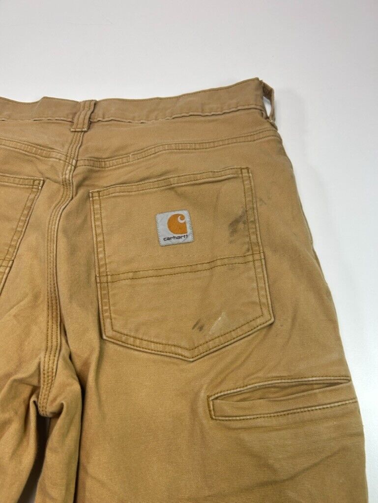 Carhartt Relaxed Fit Canvas Workwear Five Pocket Pants Size 30 Beige