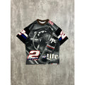 Vintage 90s Rusty Wallace #2 Miller Lite Nascar All Over Print T-Shirt Sz Large