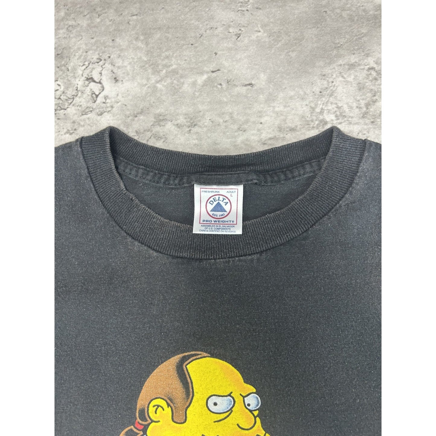 Vintage 2000s The Simpsons Cartoon Character Tv Show Promo T-Shirt Size Large
