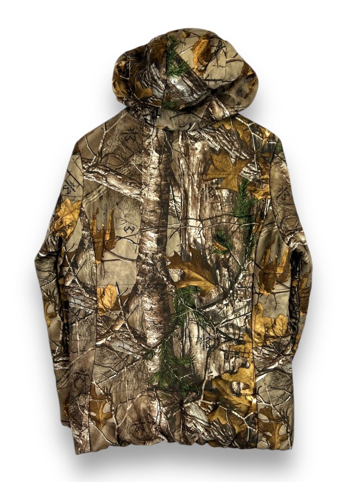 Real Tree Xtra Insulated Hooded Full Zip Camo Hunting Jacket Size Large