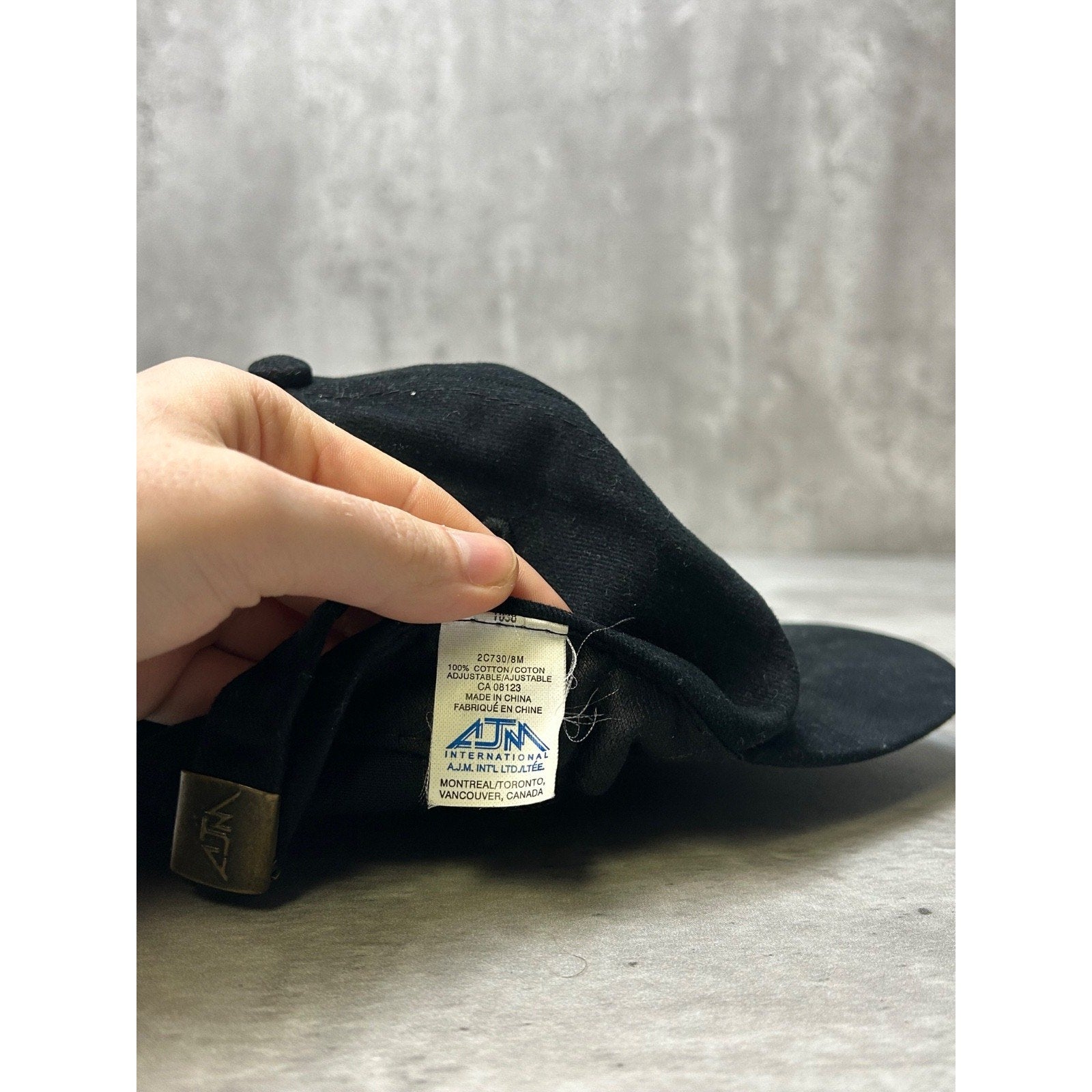 Vintage 90s Tax Me Im Canadian Graphic Spellout Strapback Hat OSFA