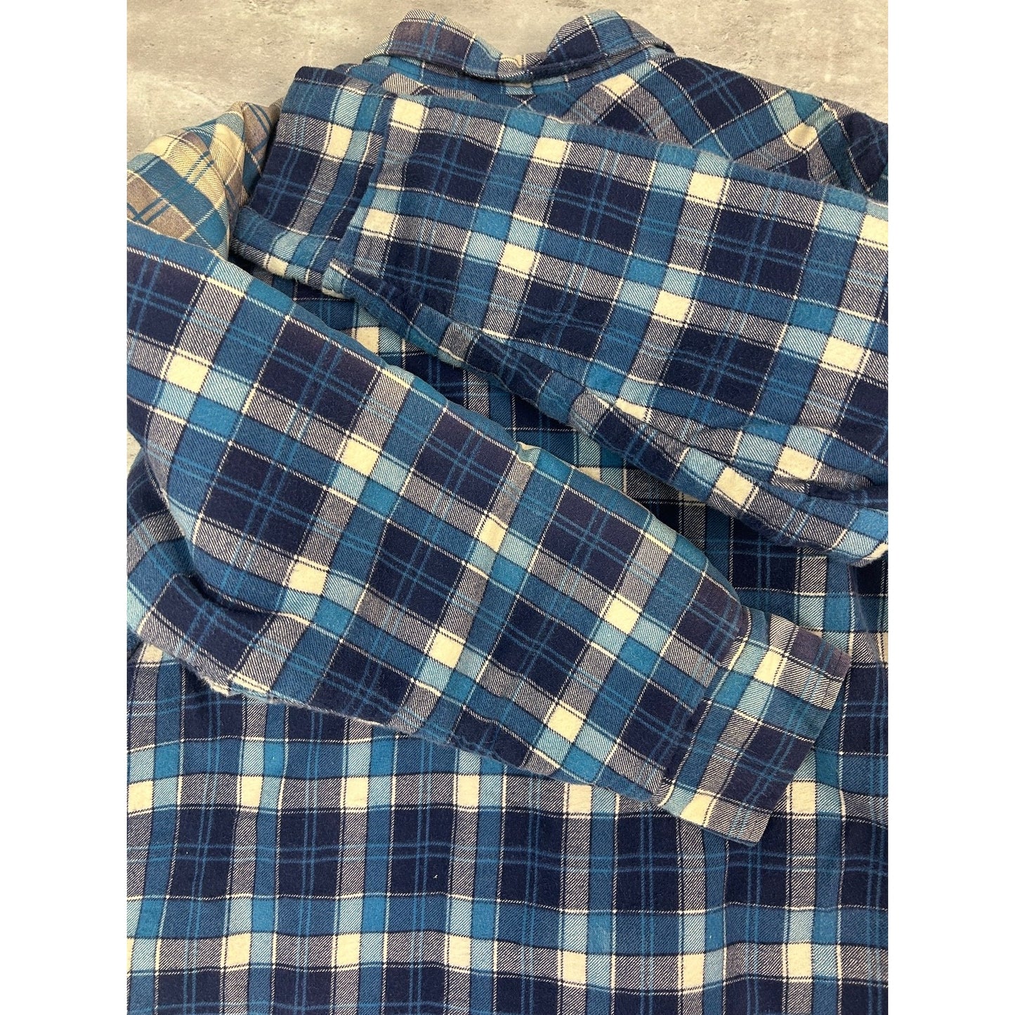 Vintage 90s Quilted Lined Plaid Double Pocket Jacket Size Large