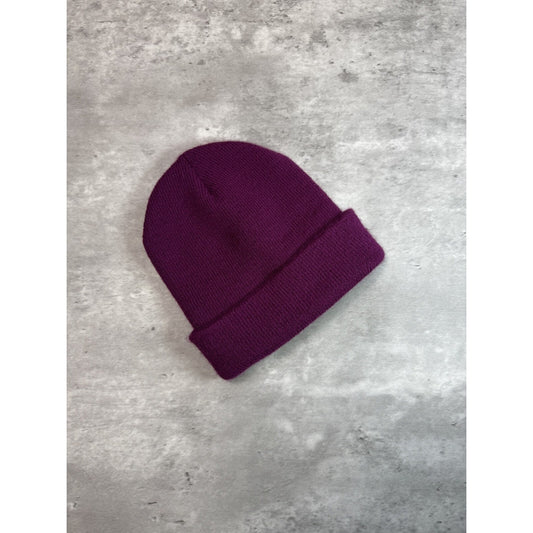 Vintage Carhartt Workwear Embroidered Patch Snapback Hat OSFA Purple YOUTH